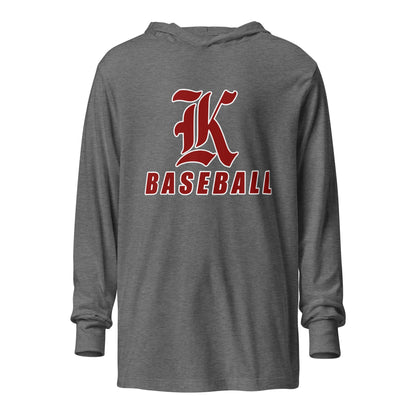 Performance | Hooded Long Sleeve T Shirt | Kofa Baseball Booster Club | Vanguard Logo