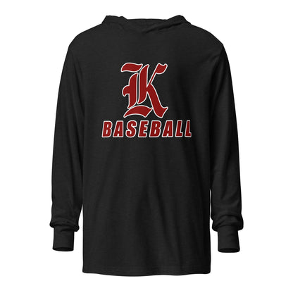 Performance | Hooded Long Sleeve T Shirt | Kofa Baseball Booster Club | Vanguard Logo
