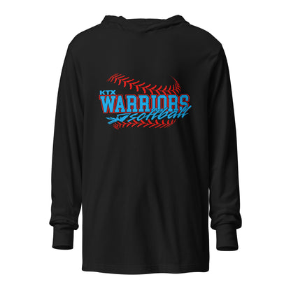 Performance | Hooded Long Sleeve T Shirt | KTX Warriors | Softball Logo