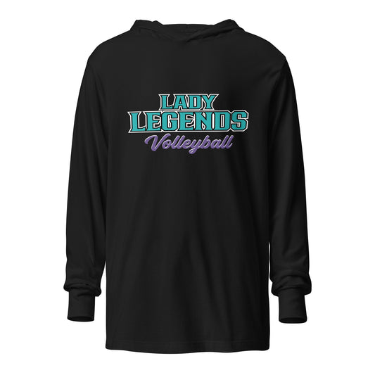 Performance | Hooded Long Sleeve T Shirt | Lady Legends Volleyball