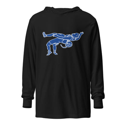 Performance | Hooded Long Sleeve T Shirt | Lady Senators Wrestling | Wrestler Logo