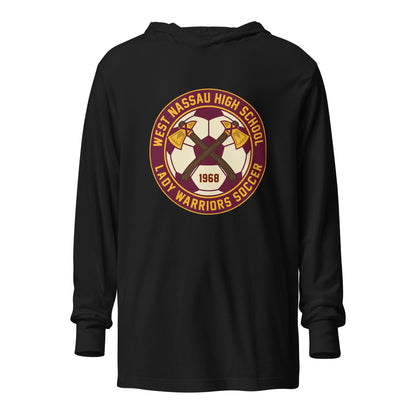Performance | Hooded Long Sleeve T Shirt | Lady Warrior Soccer Booster Club | Lady Warriors Logo
