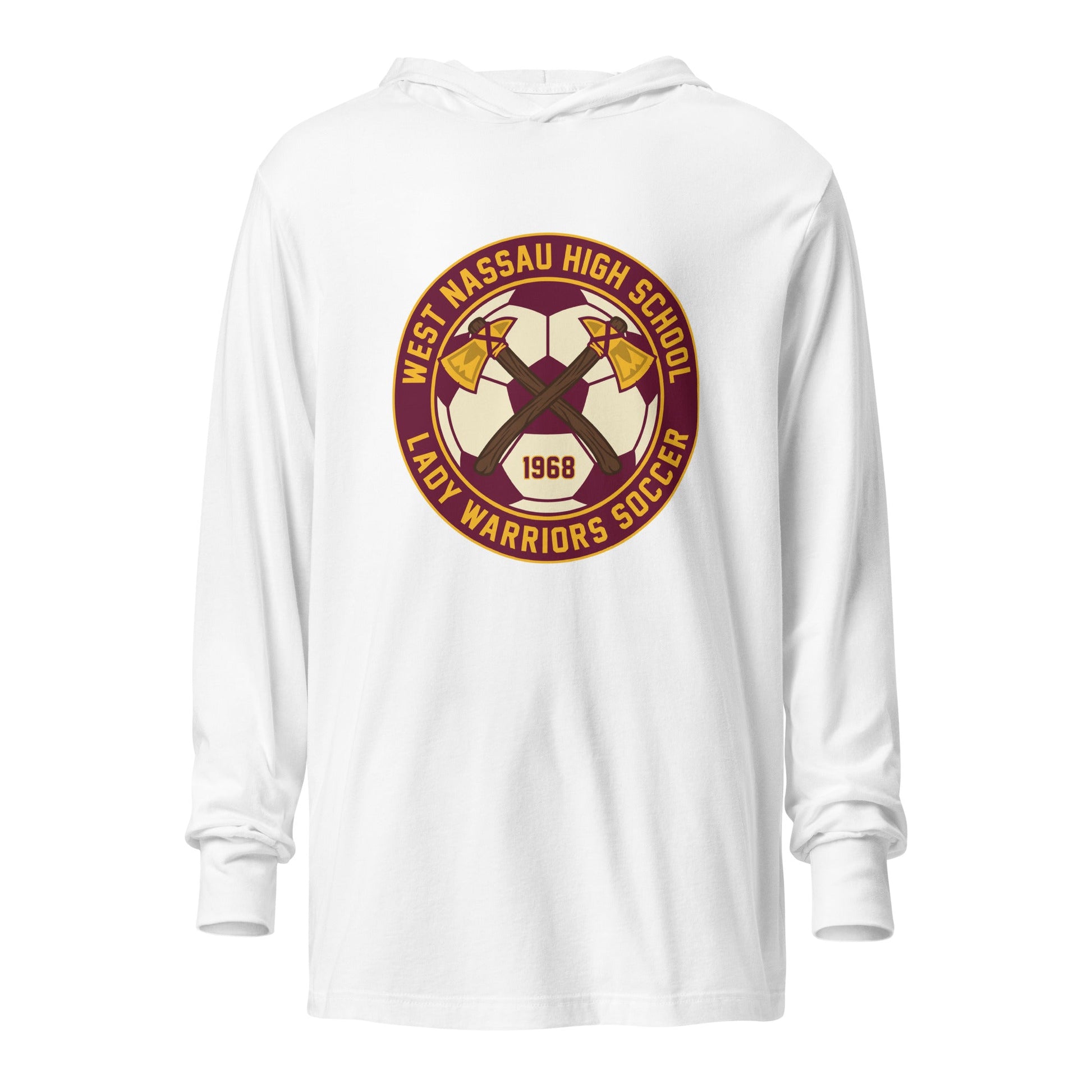 Performance | Hooded Long Sleeve T Shirt | Lady Warrior Soccer Booster Club | Lady Warriors Logo