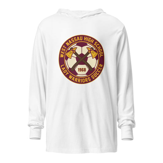 Performance | Hooded Long Sleeve T Shirt | Lady Warrior Soccer Booster Club | Lady Warriors Logo