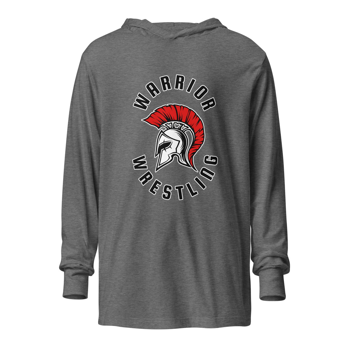Performance | Hooded Long Sleeve T Shirt | Lafayette Warrior Youth Wrestling | Crest Logo