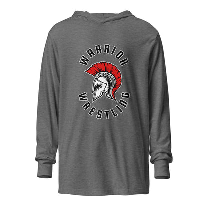 Performance | Hooded Long Sleeve T Shirt | Lafayette Warrior Youth Wrestling | Crest Logo
