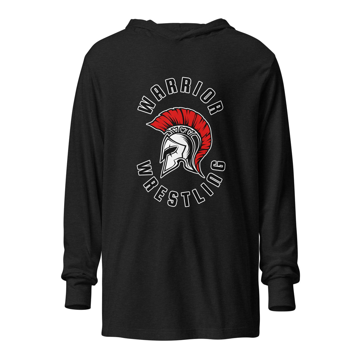 Performance | Hooded Long Sleeve T Shirt | Lafayette Warrior Youth Wrestling | Crest Logo