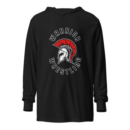 Performance | Hooded Long Sleeve T Shirt | Lafayette Warrior Youth Wrestling | Crest Logo