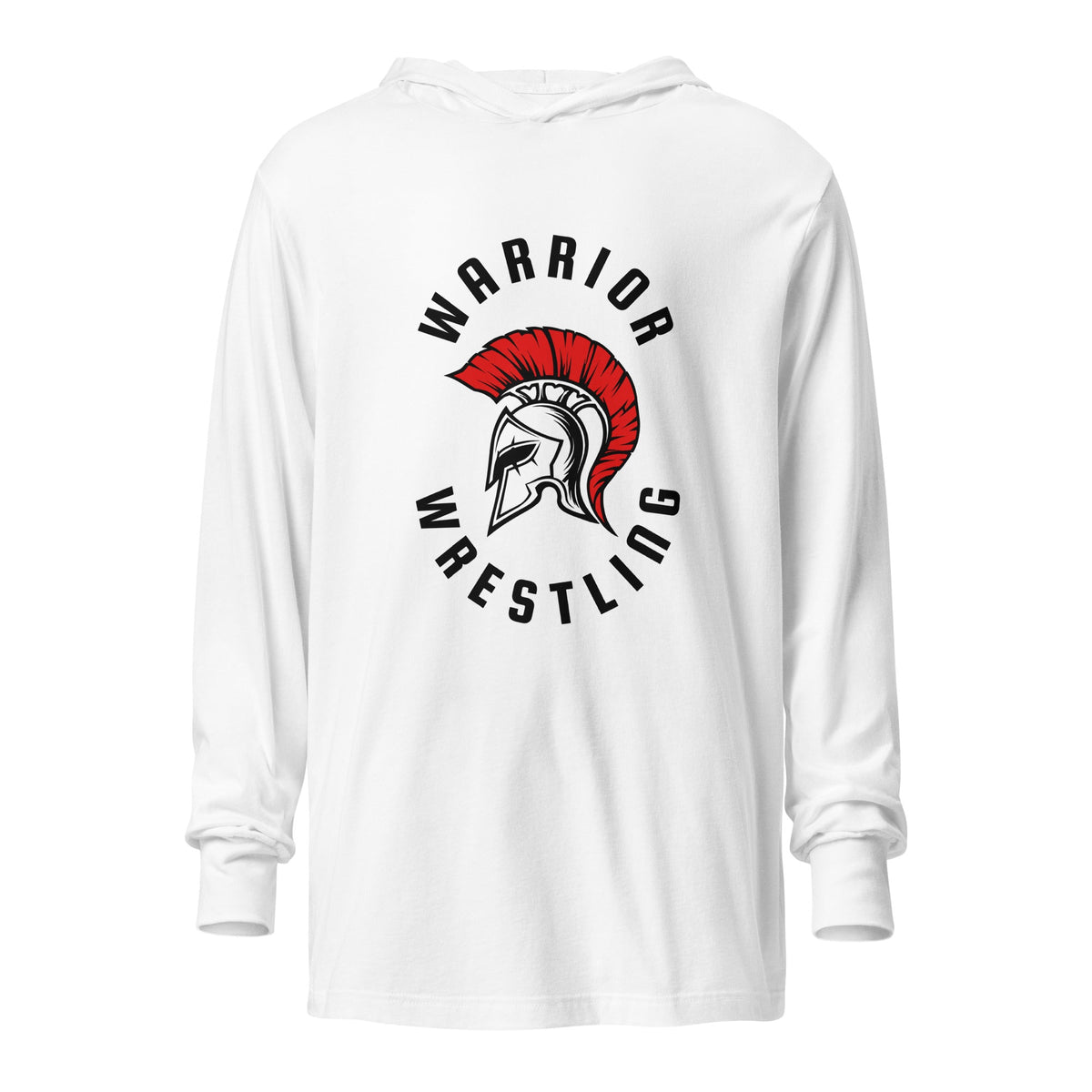 Performance | Hooded Long Sleeve T Shirt | Lafayette Warrior Youth Wrestling | Crest Logo