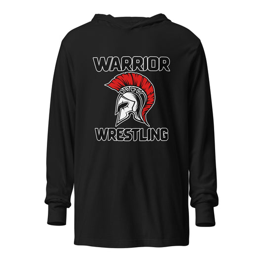 Performance | Hooded Long Sleeve T Shirt | Lafayette Warrior Youth Wrestling | Valor Logo