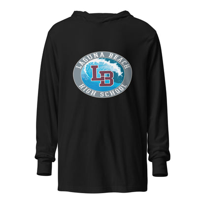 Performance | Hooded Long Sleeve T Shirt | Laguna Beach High School Wrestling | Wave Logo