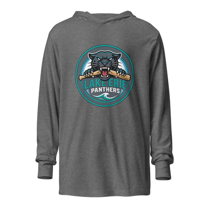 Performance | Hooded Long Sleeve T Shirt | Lake-Erie Panthers | Badge Logo