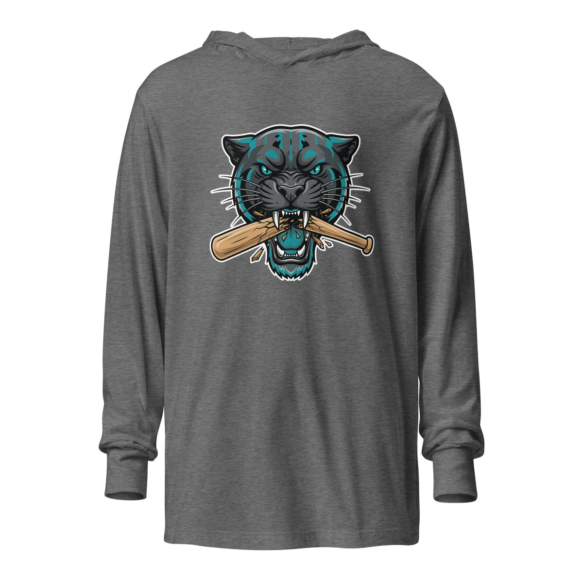 Performance | Hooded Long Sleeve T Shirt | Lake-Erie Panthers | Crest Logo