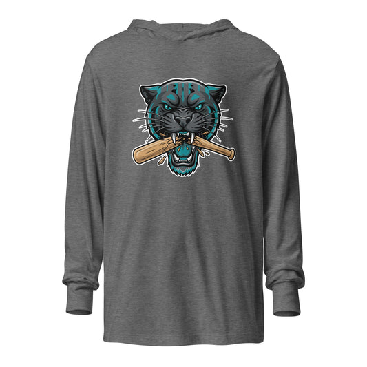 Performance | Hooded Long Sleeve T Shirt | Lake-Erie Panthers | Crest Logo