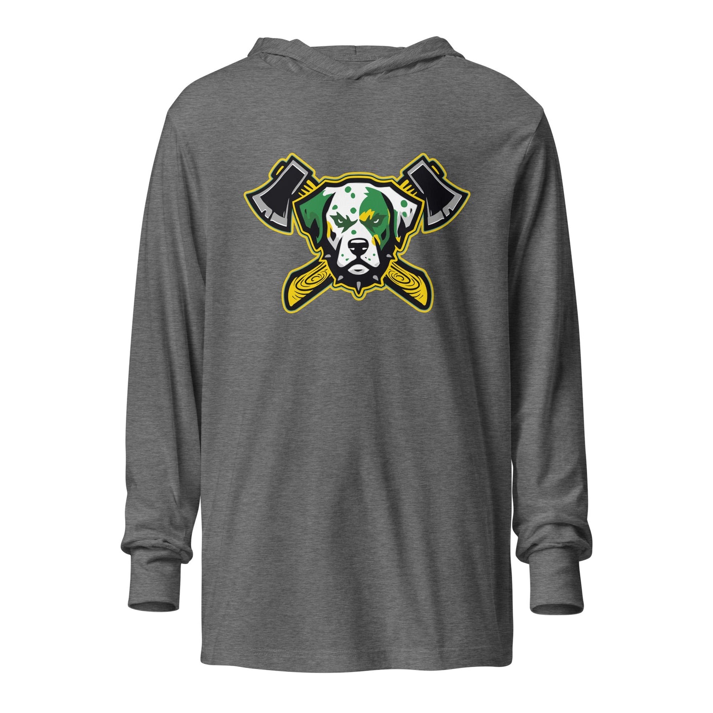 Performance | Hooded Long Sleeve T Shirt | Lake Erie Power Pines | Axe Logo