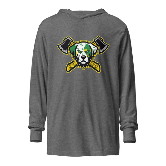 Performance | Hooded Long Sleeve T Shirt | Lake Erie Power Pines | Axe Logo