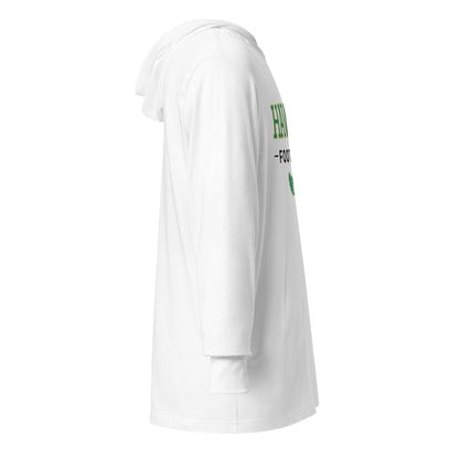 Performance | Hooded Long Sleeve T Shirt | Lake Minneola Hawks Football | Mark Logo