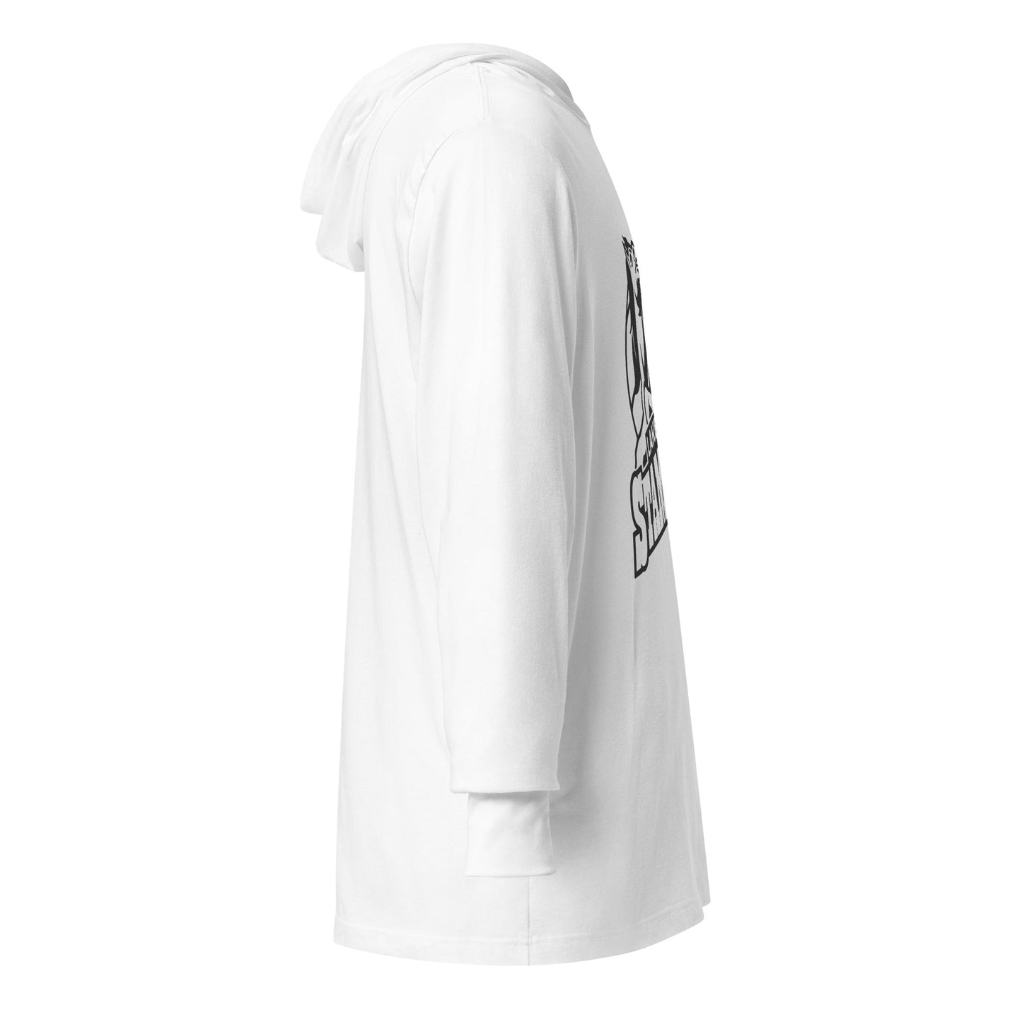Performance | Hooded Long Sleeve T Shirt | Lakeside Stampede | Basketball Mascot Logo