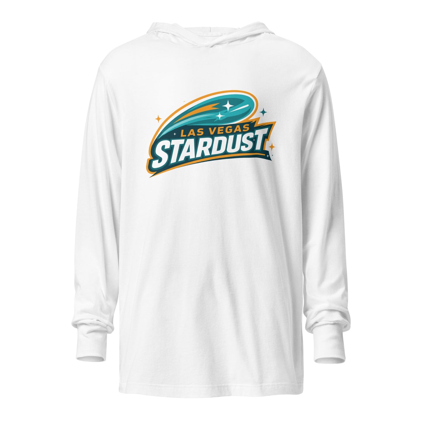 Performance | Hooded Long Sleeve T Shirt | Las Vegas Stardust | Galactic Glide Logo