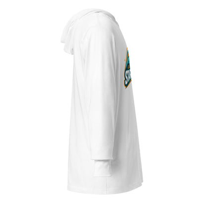 Performance | Hooded Long Sleeve T Shirt | Las Vegas Stardust | Galactic Glide Logo