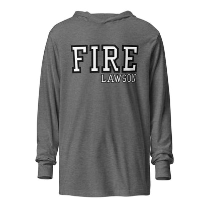 Performance | Hooded Long Sleeve T Shirt | Lawson Fire Department | Script Logo