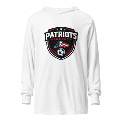 Performance | Hooded Long Sleeve T Shirt | LFMS Athletics | Patriots Soccer Logo