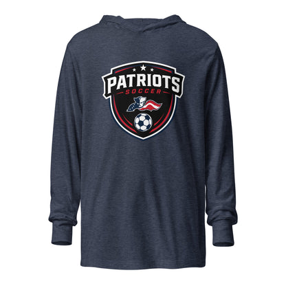 Performance | Hooded Long Sleeve T Shirt | LFMS Athletics | Patriots Soccer Logo