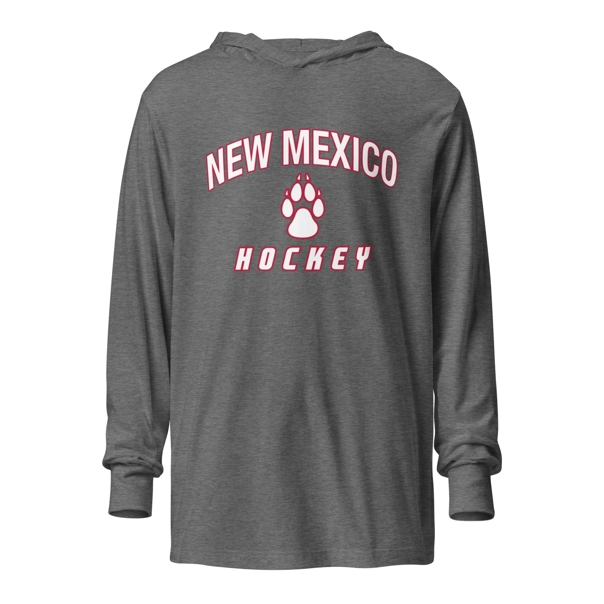 Performance | Hooded Long Sleeve T Shirt | Lobo Women’s Ice Hockey | Script Logo