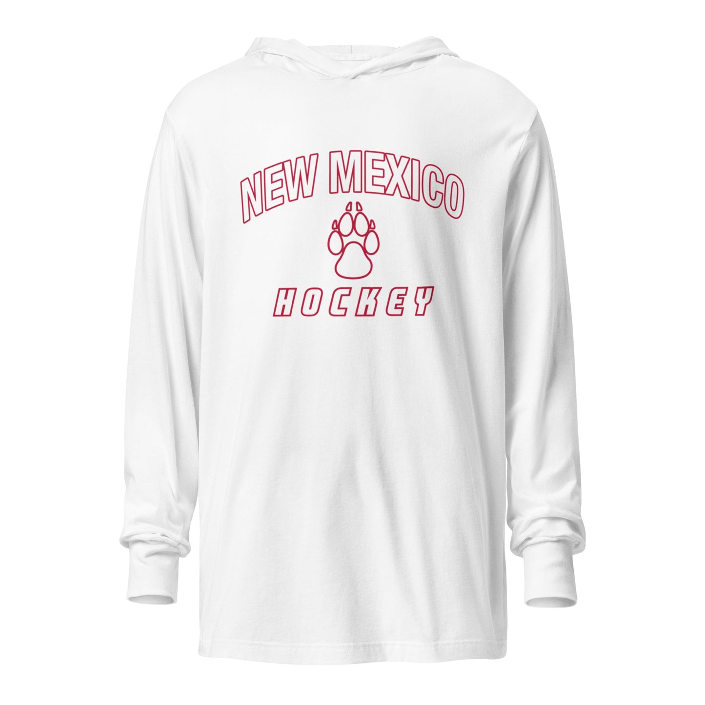 Performance | Hooded Long Sleeve T Shirt | Lobo Women’s Ice Hockey | Script Logo