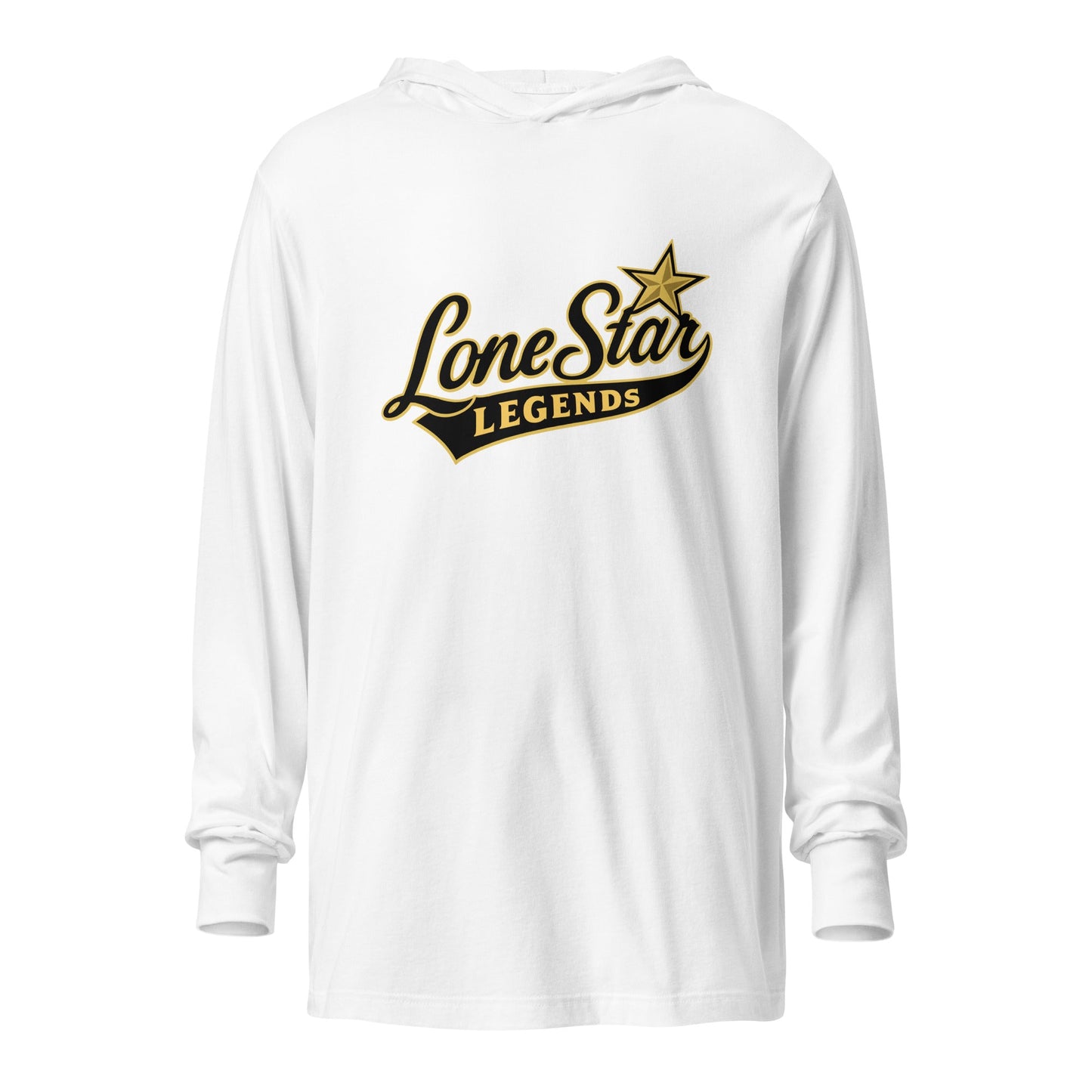 Performance | Hooded Long Sleeve T Shirt | Lone Star legends | Script Logo