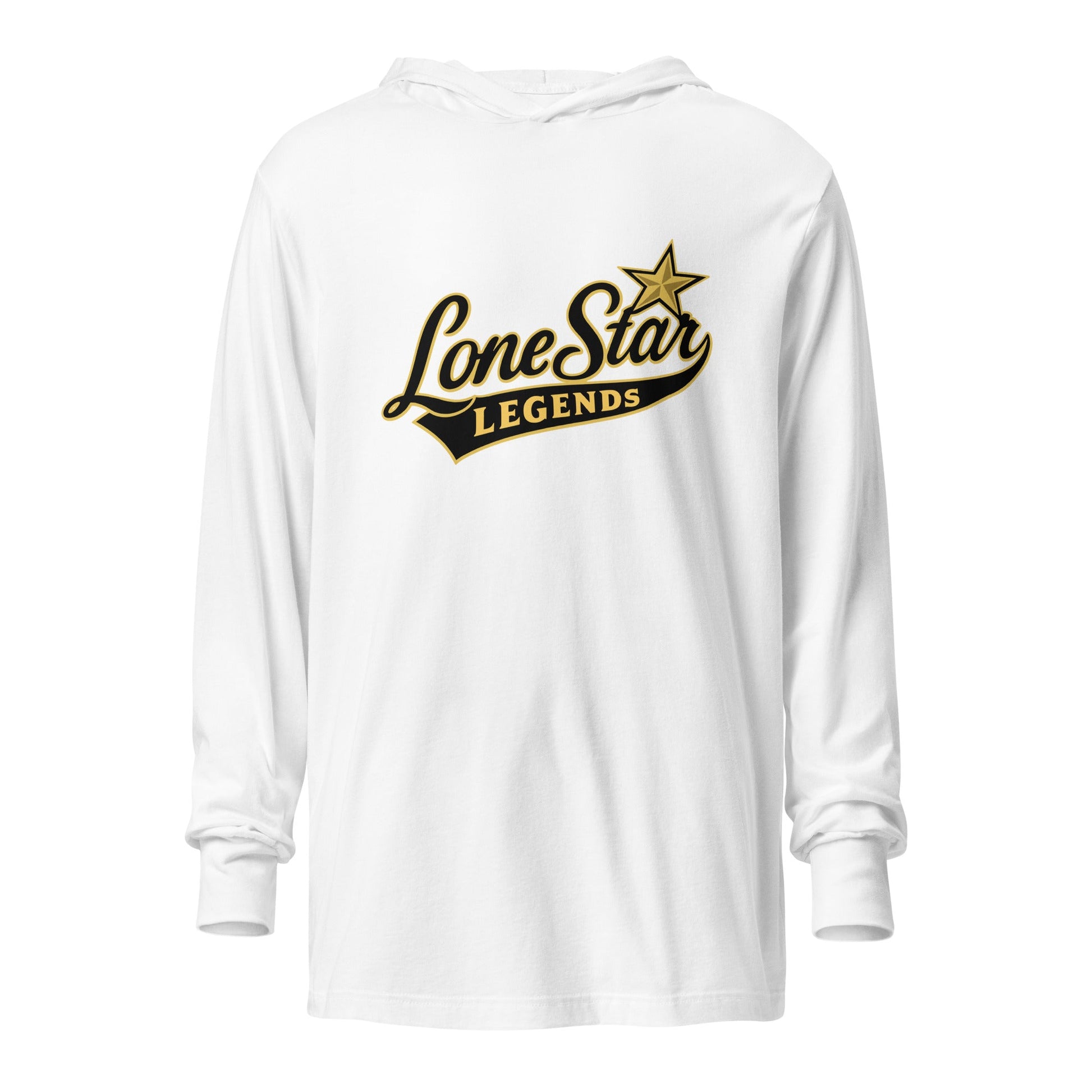 Performance | Hooded Long Sleeve T Shirt | Lone Star legends | Script Logo