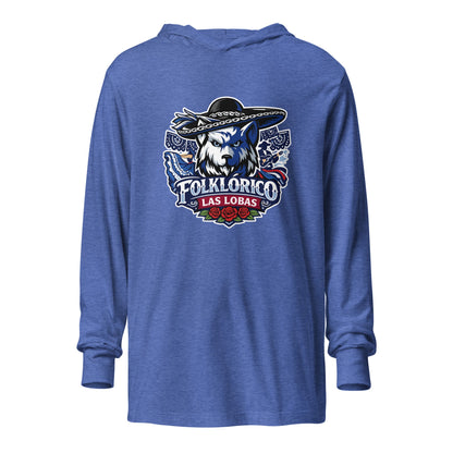 Performance | Hooded Long Sleeve T Shirt | Los Lobitos | Las Lobas Logo