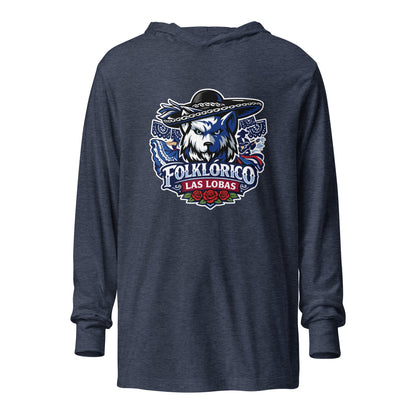 Performance | Hooded Long Sleeve T Shirt | Los Lobitos | Las Lobas Logo
