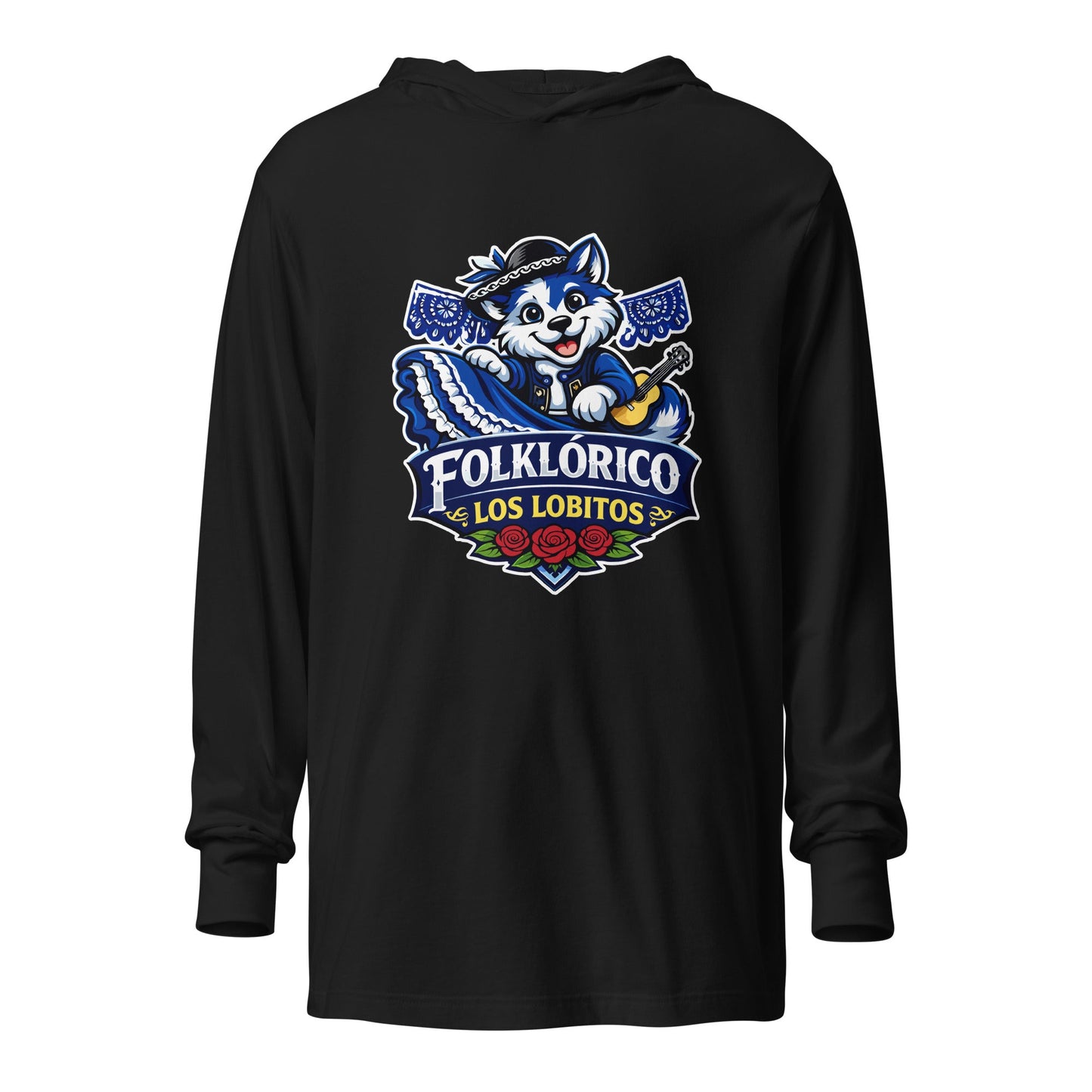 Performance | Hooded Long Sleeve T Shirt | Los Lobitos | Los Lobitos Logo