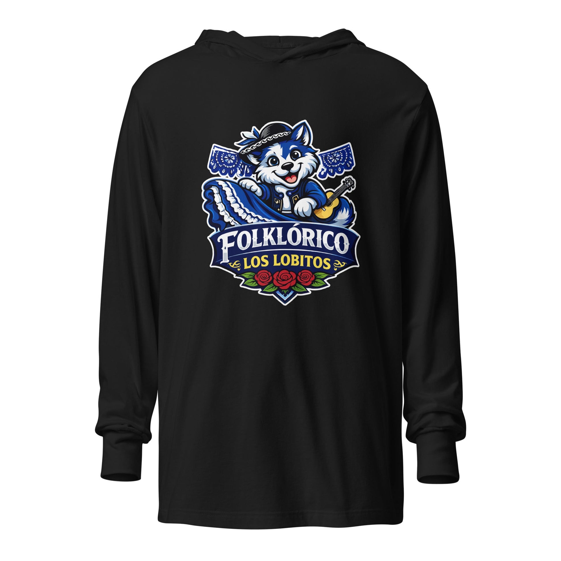 Performance | Hooded Long Sleeve T Shirt | Los Lobitos | Los Lobitos Logo