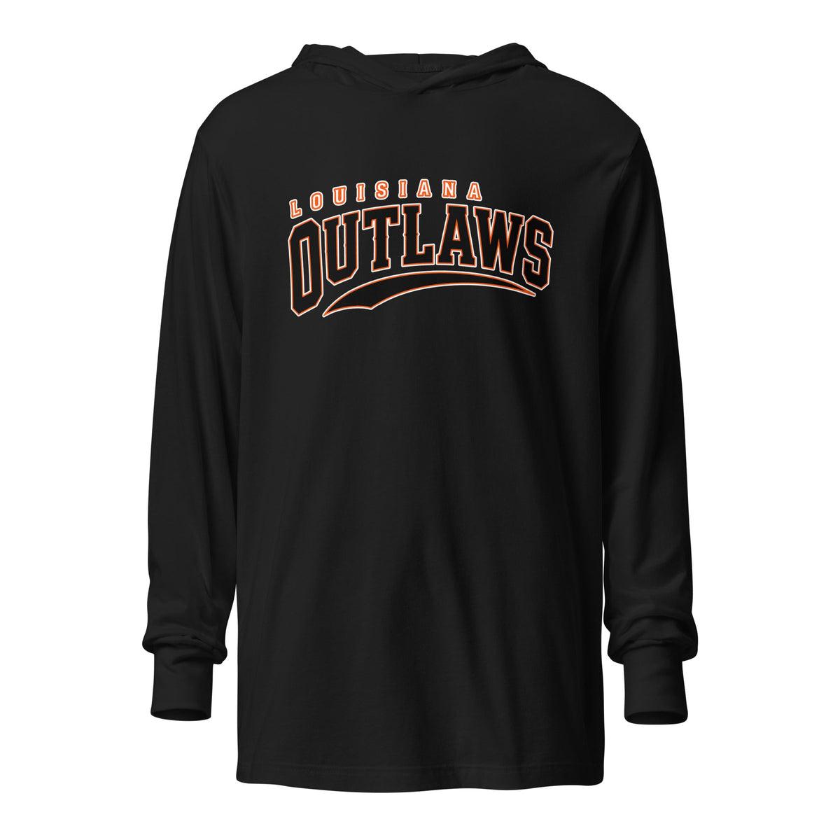 Performance | Hooded Long Sleeve T Shirt | Louisiana Outlaws | Vanguard Logo