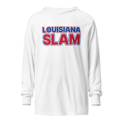 Performance | Hooded Long Sleeve T Shirt | Louisiana Slam Baseball | Lettermark Alt Logo