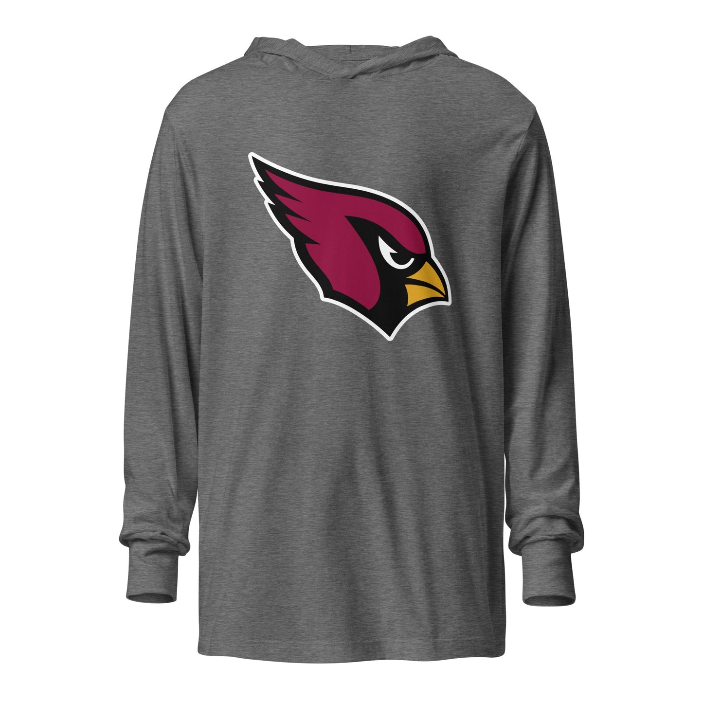 Performance | Hooded Long Sleeve T Shirt | Lowell W Lacrosse | Redwing Mascot Logo