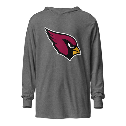 Performance | Hooded Long Sleeve T Shirt | Lowell W Lacrosse | Redwing Mascot Logo