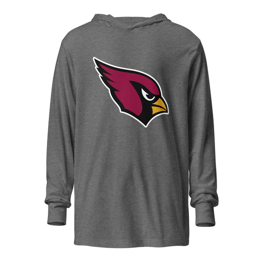 Performance | Hooded Long Sleeve T Shirt | Lowell W Lacrosse | Redwing Mascot Logo