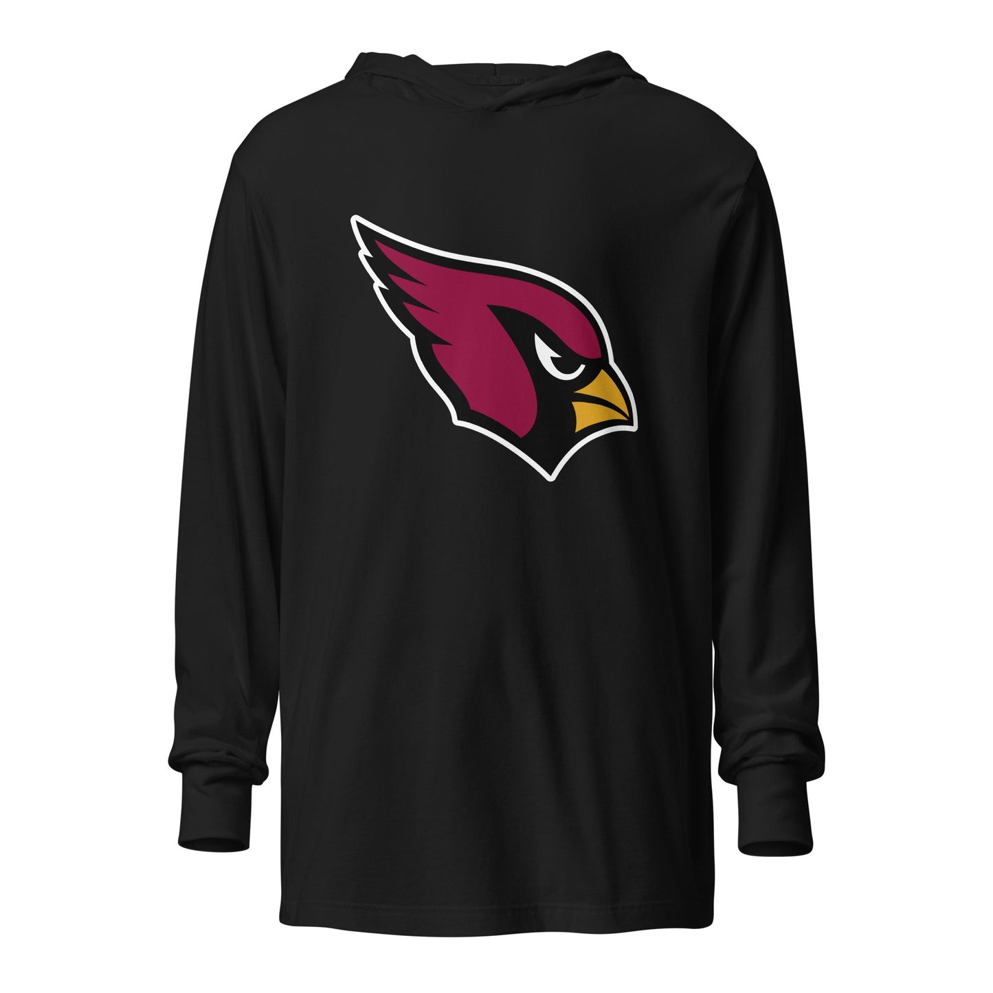Performance | Hooded Long Sleeve T Shirt | Lowell W Lacrosse | Redwing Mascot Logo