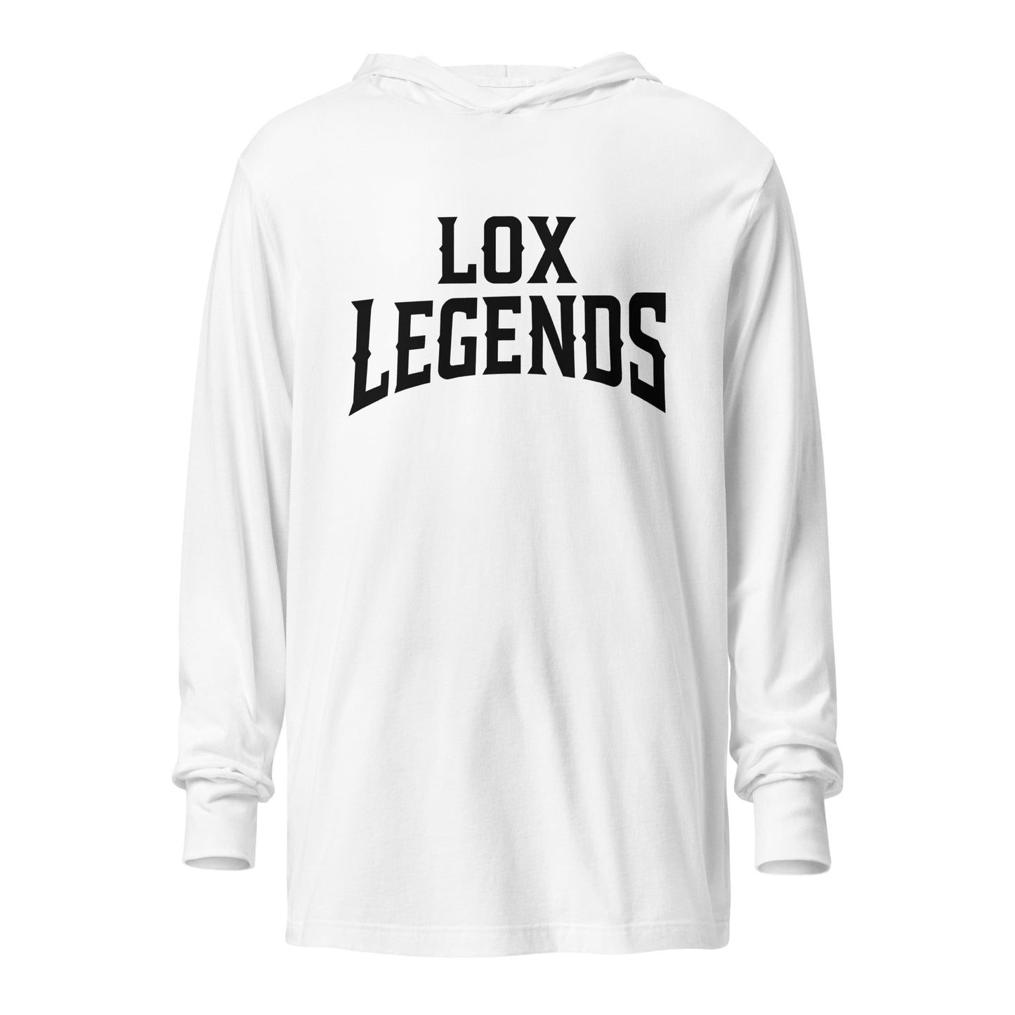 Performance | Hooded Long Sleeve T Shirt | Lox Legends | Script Logo