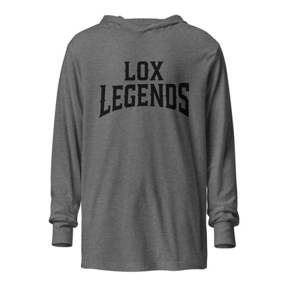 Performance | Hooded Long Sleeve T Shirt | Lox Legends | Script Logo