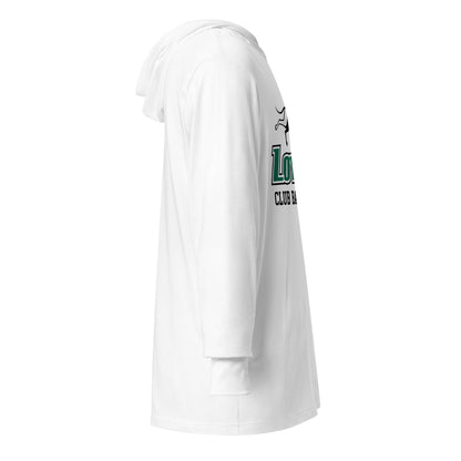 Performance | Hooded Long Sleeve T Shirt | Loyola MD Club Basketball | Alt Logo