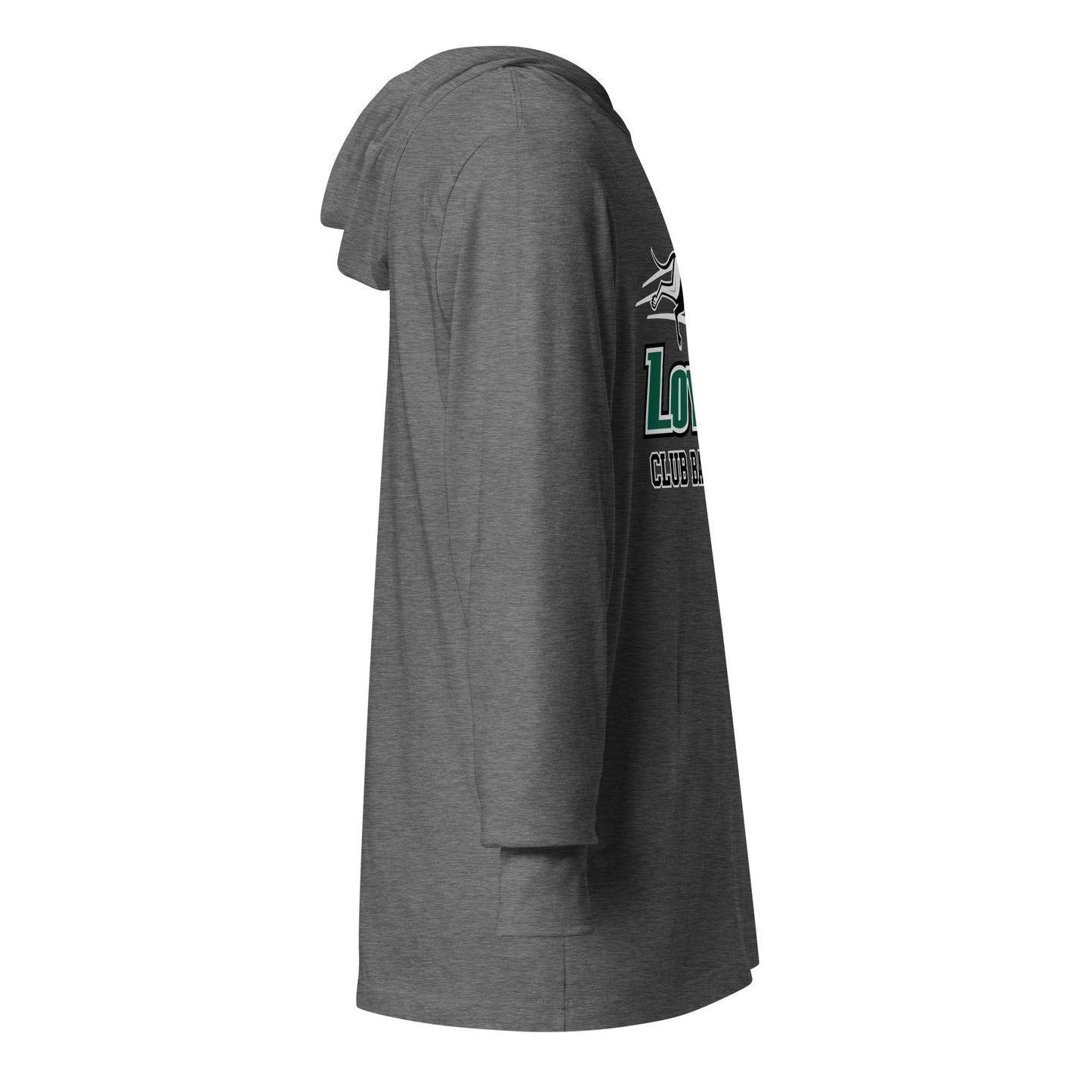 Performance | Hooded Long Sleeve T Shirt | Loyola MD Club Basketball | Alt Logo