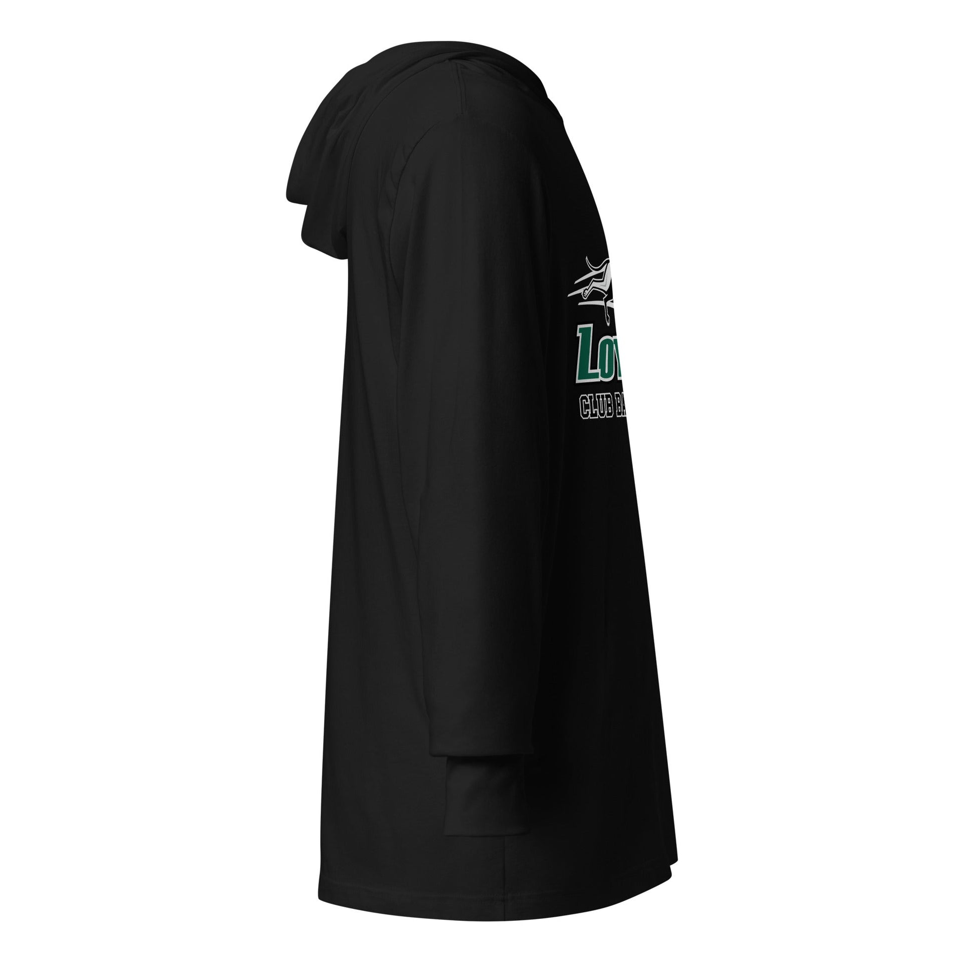 Performance | Hooded Long Sleeve T Shirt | Loyola MD Club Basketball | Alt Logo