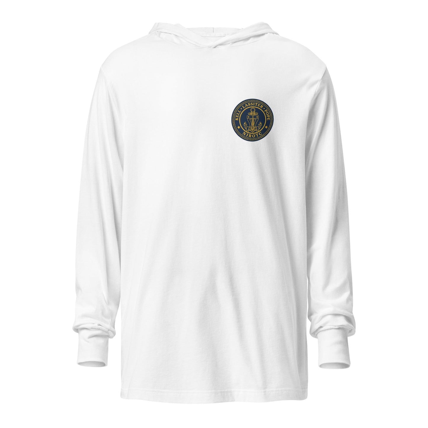 Performance | Hooded Long Sleeve T Shirt | LPK NJROTC | Emblem Logo
