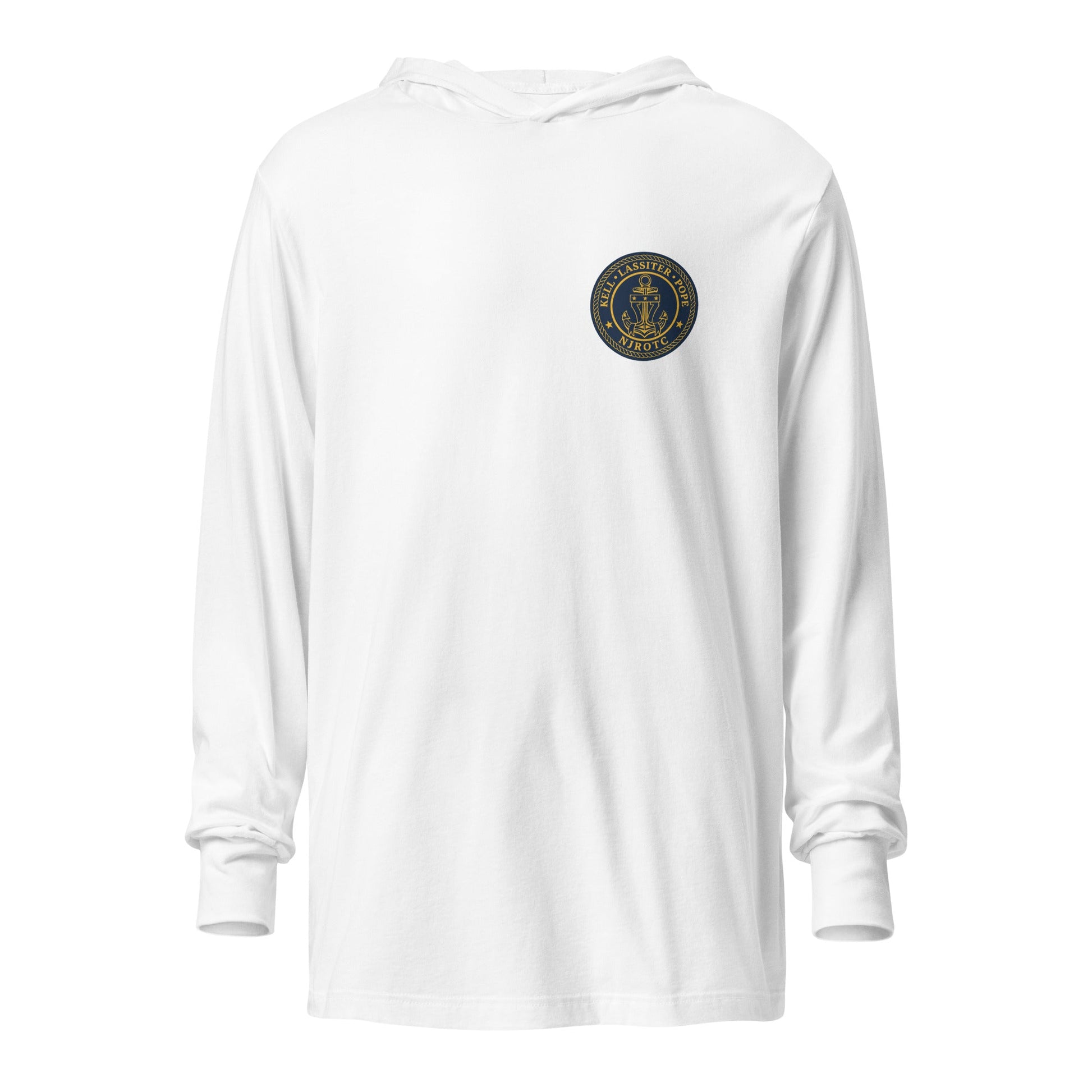 Performance | Hooded Long Sleeve T Shirt | LPK NJROTC | Emblem Logo