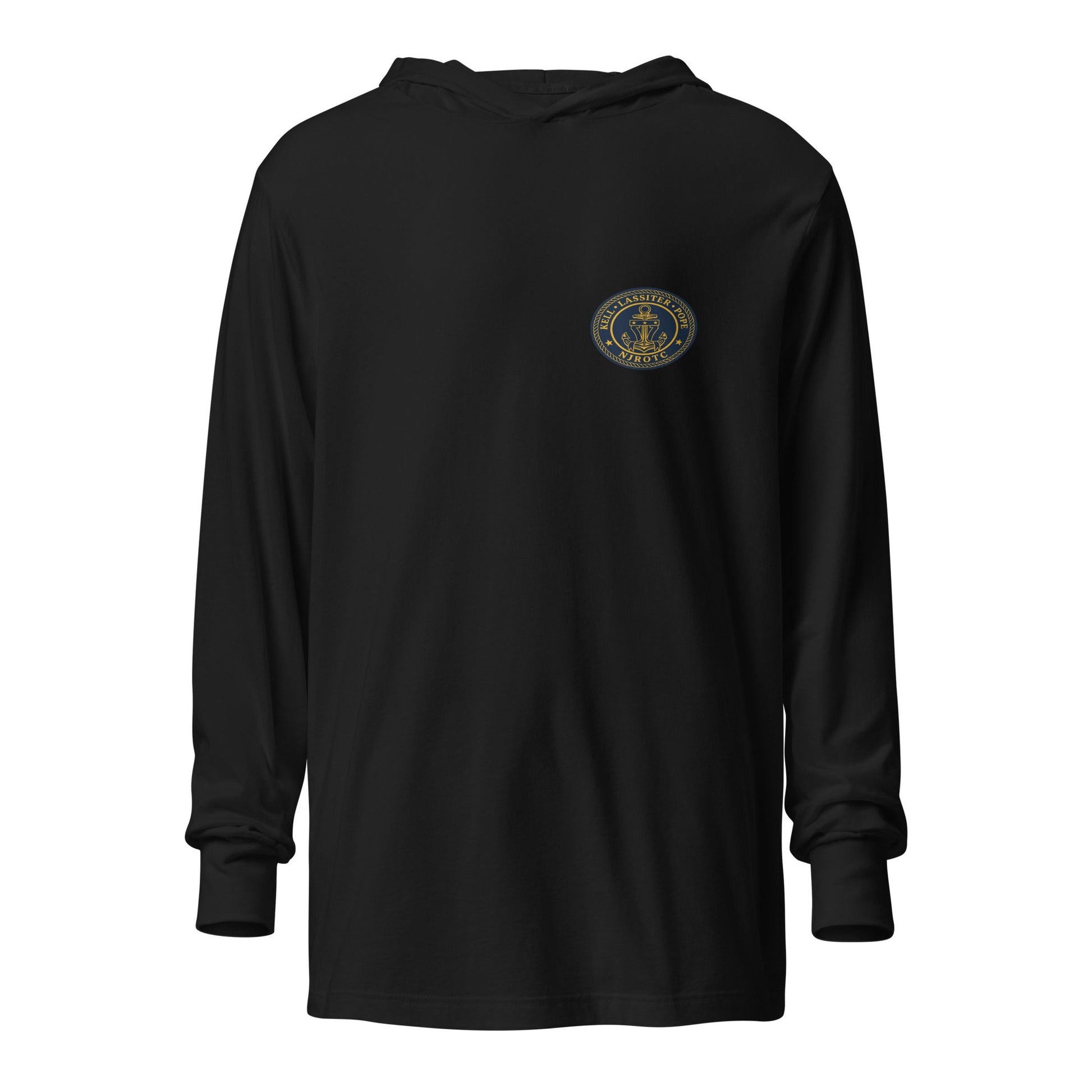 Performance | Hooded Long Sleeve T Shirt | LPK NJROTC | Emblem Logo