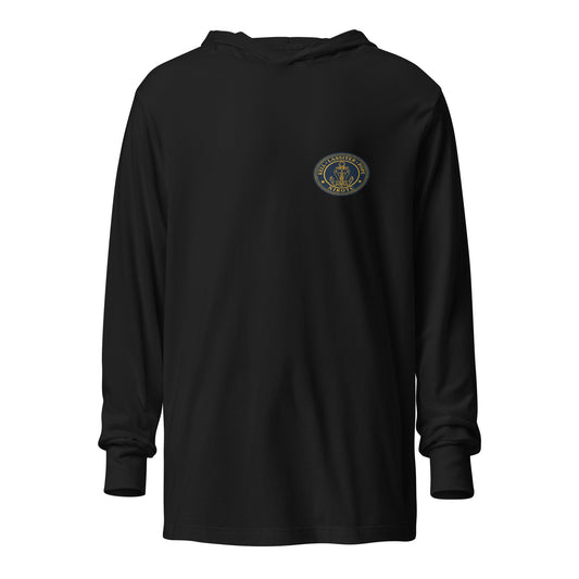 Performance | Hooded Long Sleeve T Shirt | LPK NJROTC | Emblem Logo